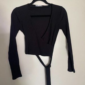 Zara wrap top